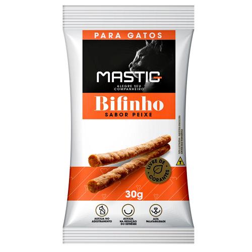 Bifinho Mastig Peixe para Gatos - 30 g