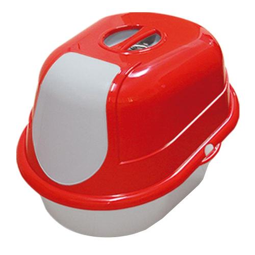Banheiro Furacão Pet Cat Toalete Vermelho para Gatos - Tam. Único