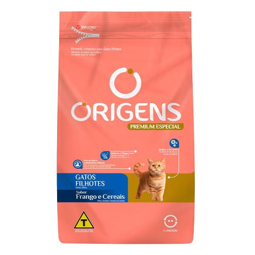 Ração Seca Origens Premium Especial Frango e Cereais Gatos Filhotes - 1 Kg