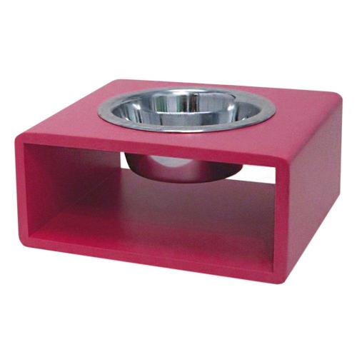 Comedouro Modern Individual Pink para Cães e Gatos - Tam. M