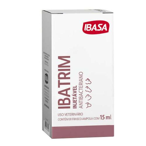Antibacteriano Ibasa Ibatrim Injetável - 15 mL