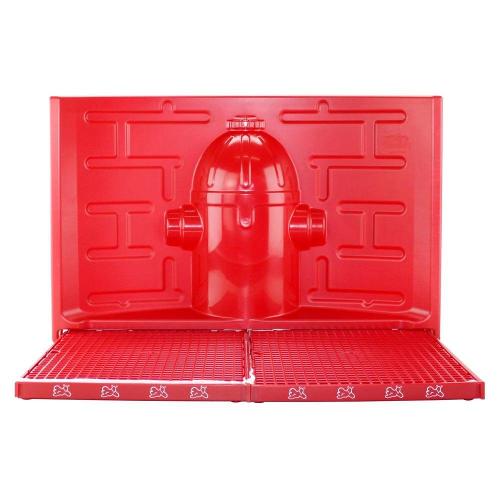 Kit Pipidollys Sanitário Luxo Vermelho com Acessório Vermelho para Cães Machos - Tam. Único