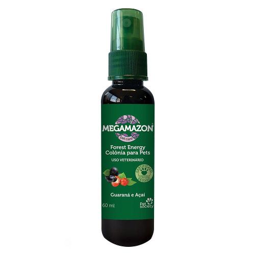 Colônia Megamazon Forest Energy Guaraná e Açaí para Cães e Gatos - 60 mL