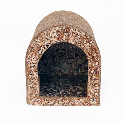 Casinha Ecológica Recriar Pet Natural para Mini Coelho e Chinchila - Natural