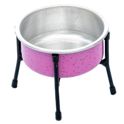 Comedouro NF Pet Aramado Simples Rosa - 600 mL