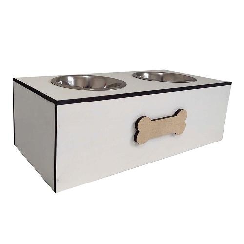 Comedouro Duplo Black para Cães - Tam. G