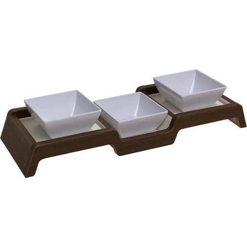 Comedouro Triplo para Gatos - Tam. Único