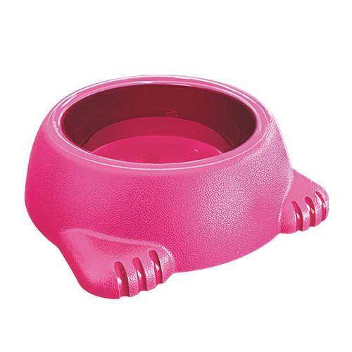 Comedouro Plástico Glamour Rosa - 1000 mL