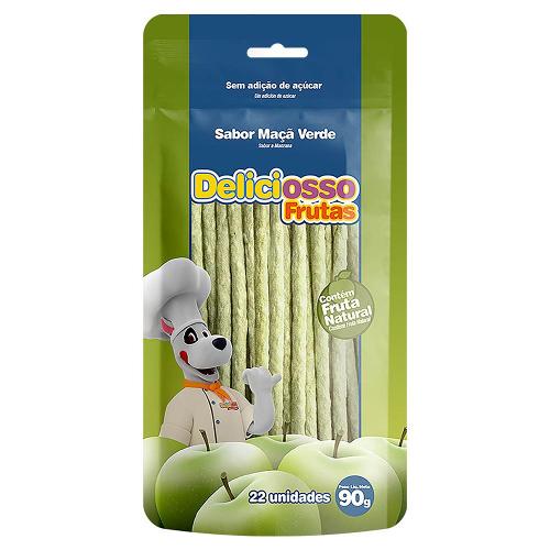 Ossinho XisDog Deliciosso Frutas Maça Verde - 90 g