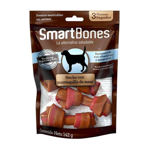 Ossinhos Pequenos SmartBones Pasta de Amendoim para Cães - 3 Unidades