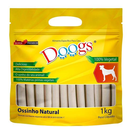 Osso Doogs Natural Palito 15mm para Cães - 1 Kg