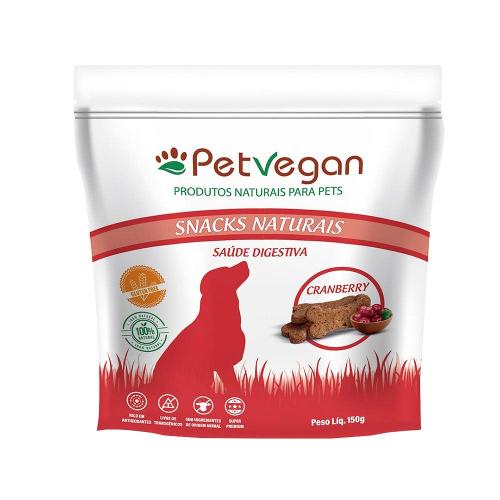 Petisco PetVegan para Cães Adultos Sabor Cranberry - 150g