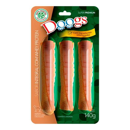 Petisco Doogs Super Premium para Cães Adultos Sabor Integral com Whey Protein - 140g
