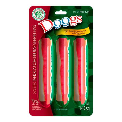 Petisco Doogs Super Premium para Cães Adultos Sabor Tapioca com Frutas Vermelhas - 140g