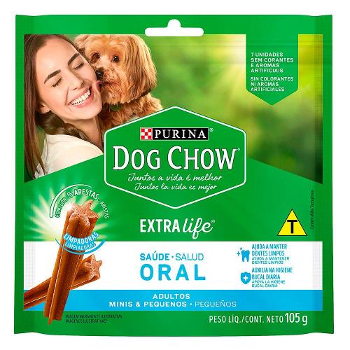 Petisco Purina Dog Chow Dog Chow para Cães Adultos Porte Mini e Pequeno Sabor Frango - 7 Unidades