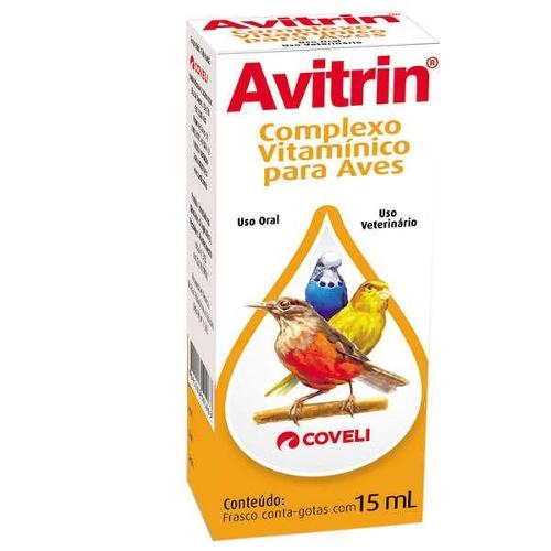 Polivitamínico Coveli Avitrin para Pássaros  - 15 mL