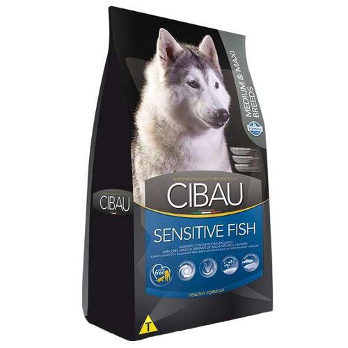 Ração Farmina Cibau Sensitive Fish para Cães Adultos de Raças Médias e Grandes - 12 Kg