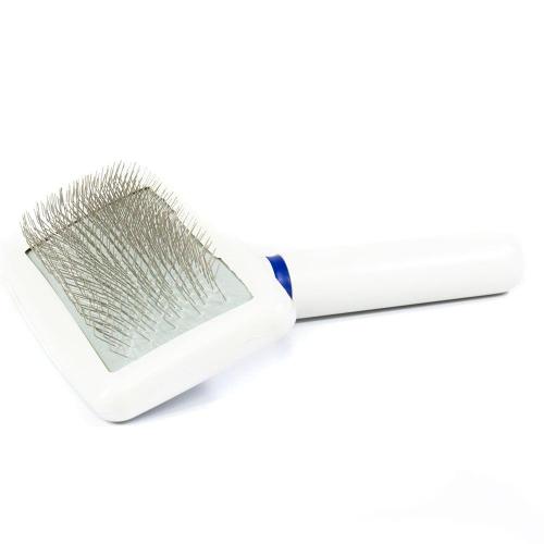Rasqueadeira Luxo Soft The Pets Brasil com Cabo de Plástico Branco - Tam. P