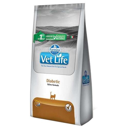 Ração Farmina Vet Life Diabetic para Gatos Adultos Diabéticos - 2 Kg