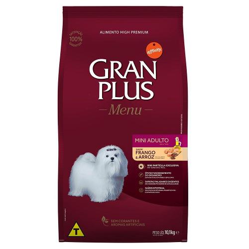 Ração GranPlus Frango e Arroz Cães Adultos Mini - 10,1Kg