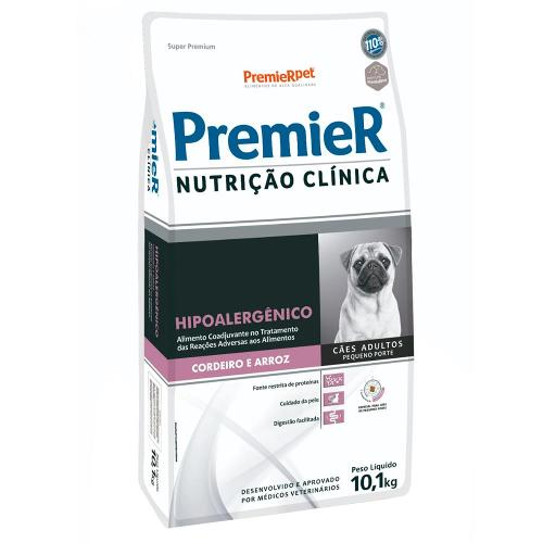 Ração Premier Nutrição Clínica Hipoalergênico Cordeiro e Arroz para Cães Adultos Pequeno Porte