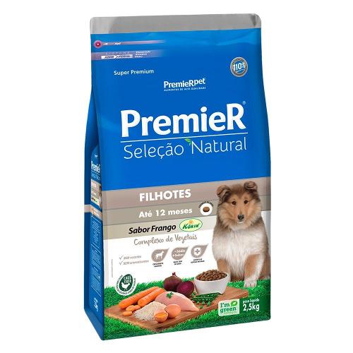 Ração Premier Seleção Natural para Cães Filhotes Até 12 Meses - 2,5 Kg