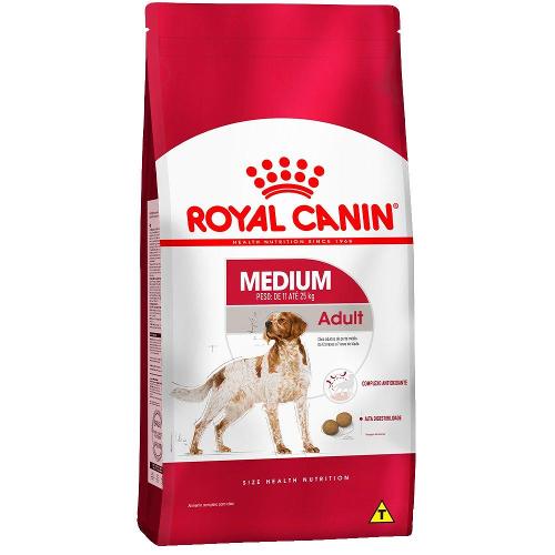 Ração Royal Canin Medium Adult Cães Adultos de Raças Médias a partir de 12 Meses de Idade - 2,5 Kg