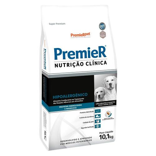 Ração Premier Nutrição Clínica Hipoalergênico para Cães Adultos Médio e Grande Porte - 10,1 Kg