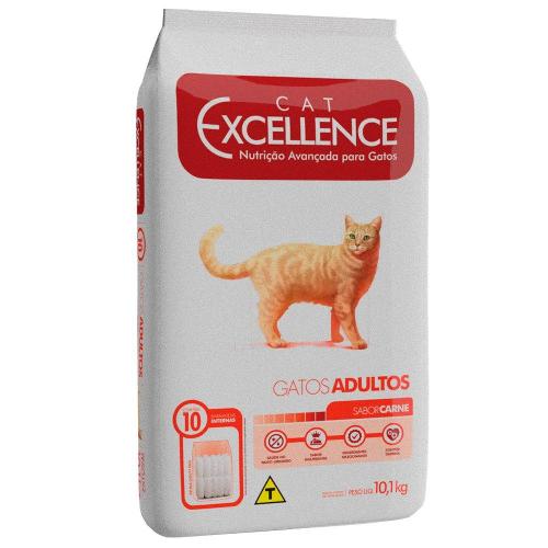 Ração Seca Cat Excellence Carne para Gatos Adultos - 10,1 Kg