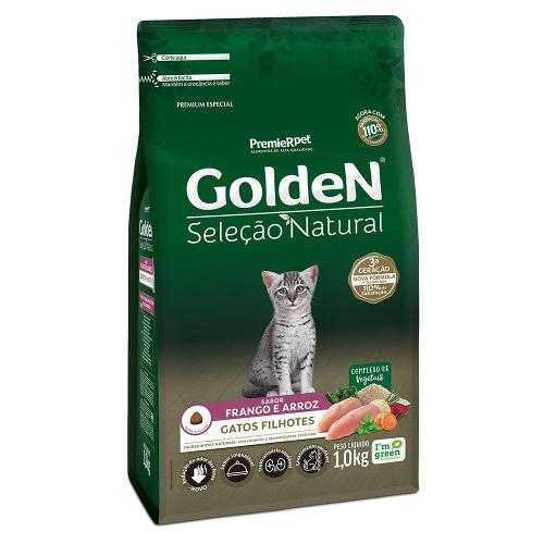 Ração Golden Seleção Natural Gatos Filhotes - 1 Kg