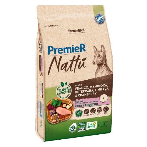 Ração Seca PremieR Nattú Mandioca para Cães Idosos Porte Pequeno - 10,1 Kg