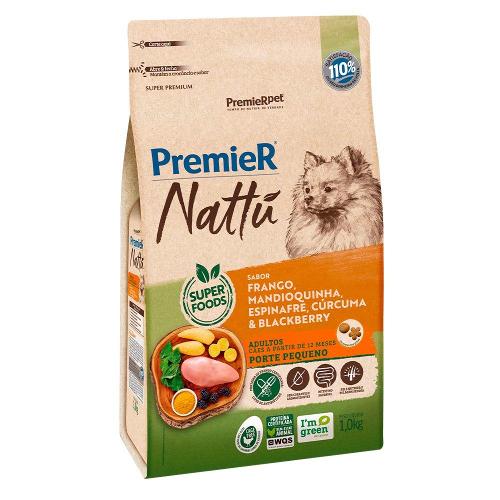 Ração Seca PremieR Nattú Mandioquinha para Cães Adultos Porte Pequeno - 1 Kg