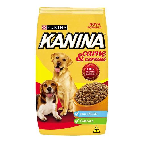 Ração Purina Kanina Carne e Cereais Cães Adultos - 15 Kg