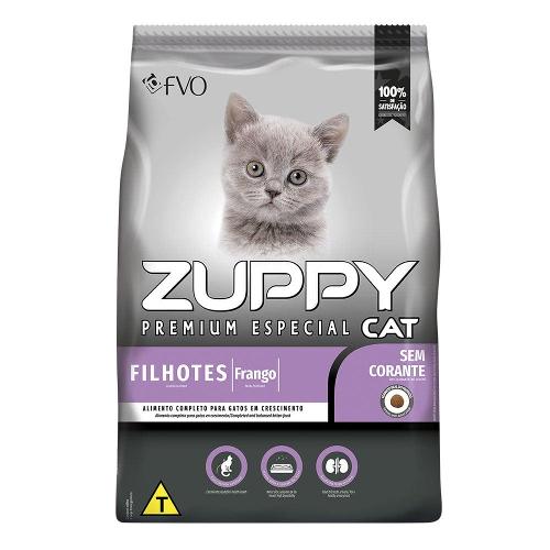Ração Seca Zuppy Frango para Gatos Filhotes - 1 Kg