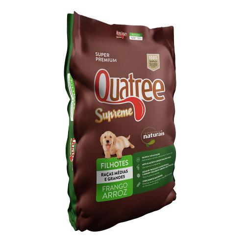 Ração Seca Quatree Supreme Frango e Batata Doce Cães Filhotes Raças Médias e Grandes - 10,1 Kg