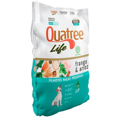 Ração Seca Quatree Life Frango e Arroz Cães Filhotes Raças Pequenas - 1 Kg