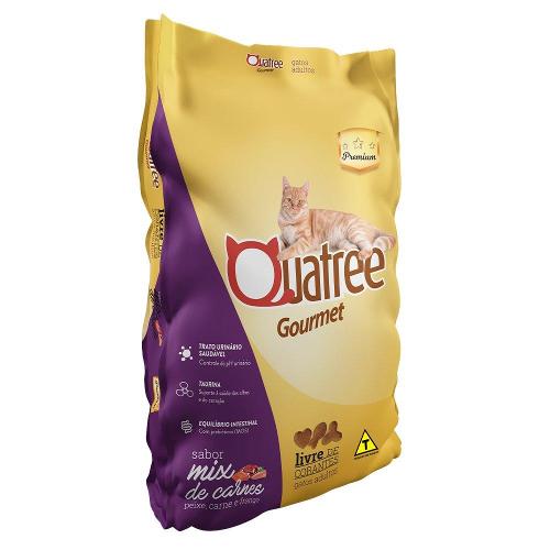 Ração Quatree Gourmet Mix de Carnes Gatos Adultos - 10,1 Kg