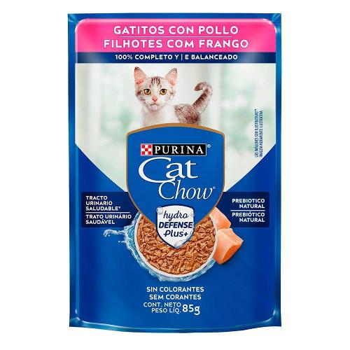 Ração Úmida Nestlé Purina Cat Chow Sachê Filhotes Frango ao Molho - 85 g