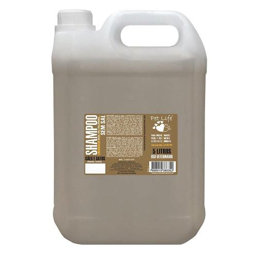 Shampoo Sem sal Pet life para Cães e Gatos - 5 Litros