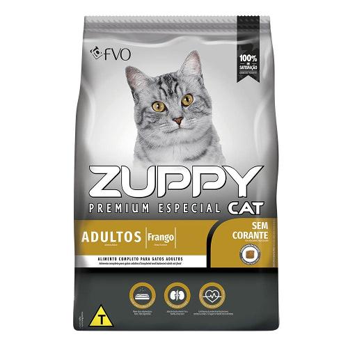 Ração Seca Zuppy Frango para Gatos Adultos - 1 Kg