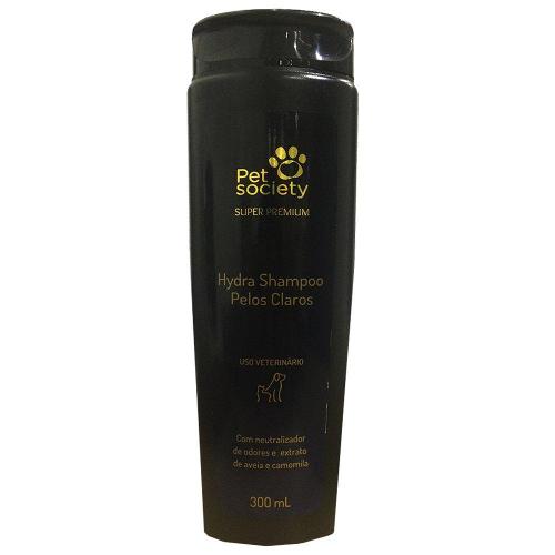 Shampoo Pet Society Pelos Claros para Cães e Gatos - 300 mL