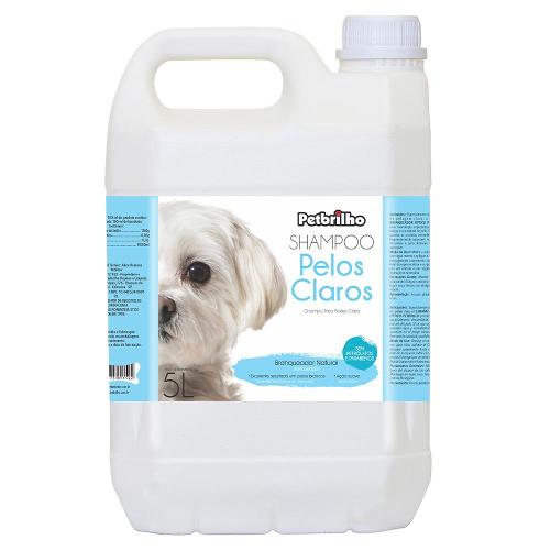 Shampoo Petbrilho Pelos Claros - 5 Litros