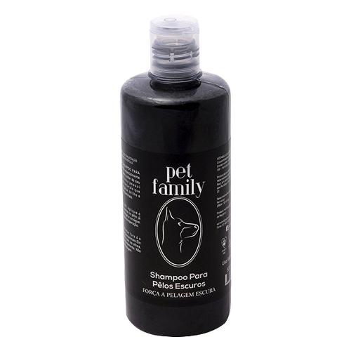 Shampoo Pet Family Pelos Escuros para Cães e Gatos - 500 mL