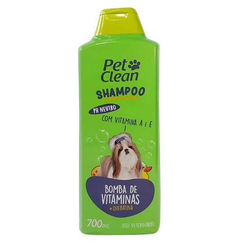 Shampoo Pet Clean Bomba de Vitaminas para Cães e Gatos - 700 mL