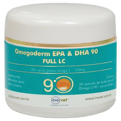 Suplemento Inovet Omegaderm 30 Cápsulas 90% - 500 mg