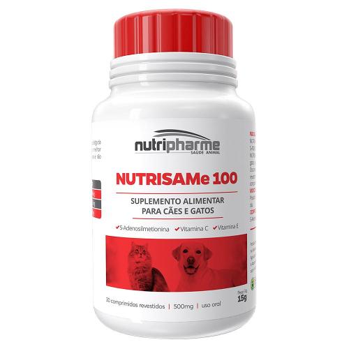 Suplemento Alimentar Nutrisame 100 para Cães e Gatos - 30 Comprimidos