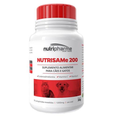 Suplemento Alimentar Nutrisame 200 para Cães e Gatos - 30 Comprimidos