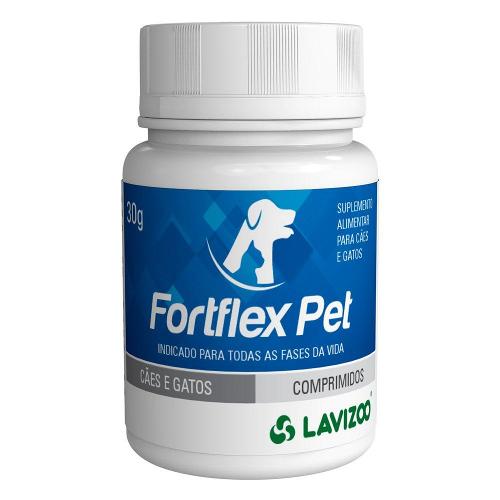 Suplemento Alimentar Lavizoo Fortflex Pet Comprimidos para Cães e Gatos - 30 g