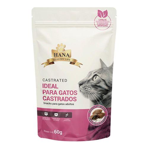 Snacks Hana Nuggets para Gatos Castrados Adultos - 60 g