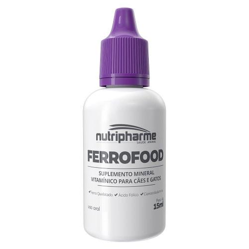 Suplemento Vitamínico Mineral FerroFood para Cães e Gatos - 15 mL